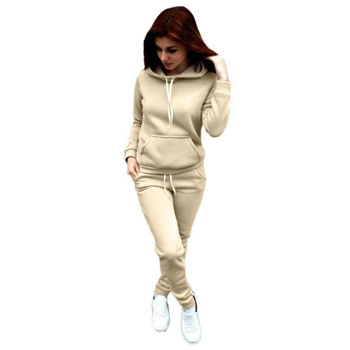 CuteSuit | Women's Stylish Tracksuit-Khaki-S-State of Style