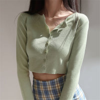 CuteTop | Women's Trendy Crop Top-Green-One Size-State of Style
