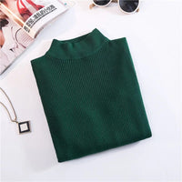 CutSweater | Women's Cosy Knit Pullover-Green-State of Style
