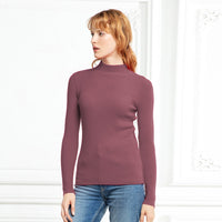 CutSweater | Women's Cosy Knit Pullover-Red Bean-State of Style