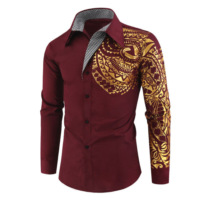 Men's shirt with golden details – Darius
