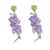 Wisteria Tassel Earrings with Forest Theme - Aurelia