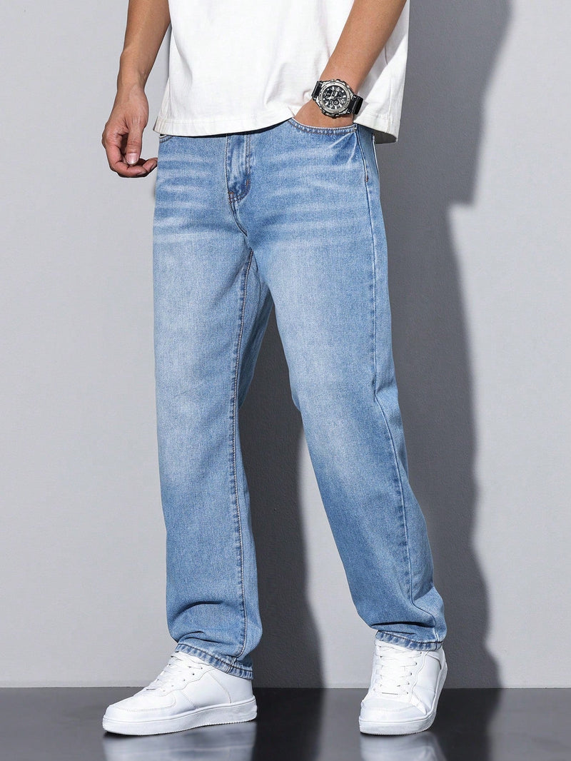 Casual men's jeans with straight leg – Milan