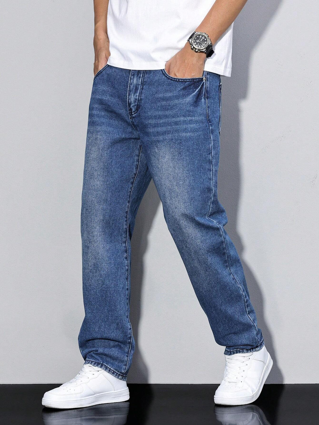 Casual men's jeans with straight leg – Milan
