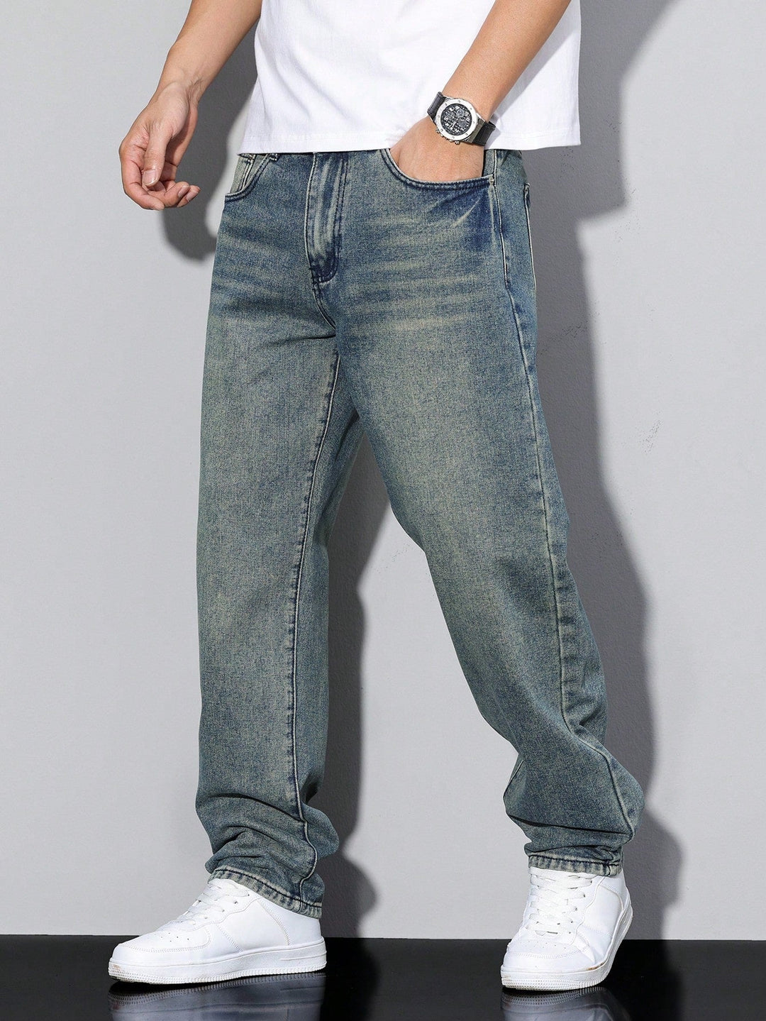 Casual men's jeans with straight leg – Milan