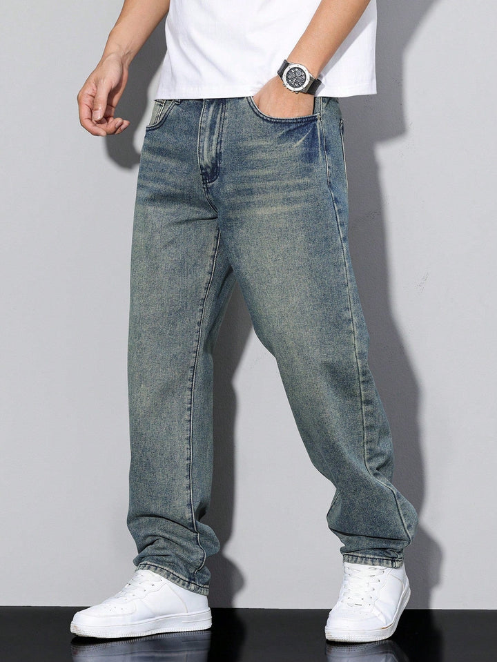 Casual men's jeans with straight leg – Milan