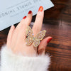 Elena Crystal Butterfly Ring