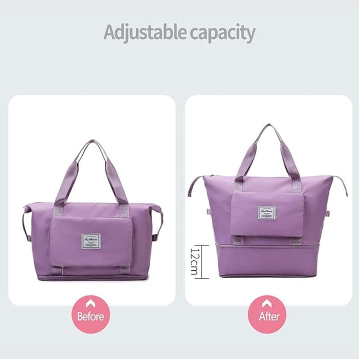 Dahlia Foldable Travel Bag-Black-State of Style