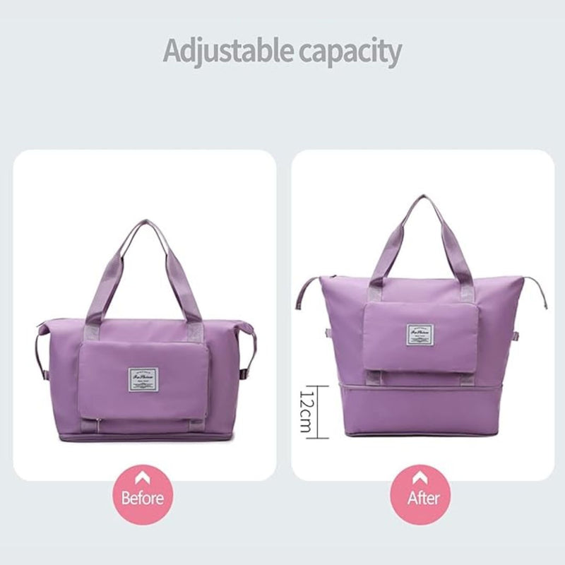 Dahlia Foldable Travel Bag-Black-State of Style