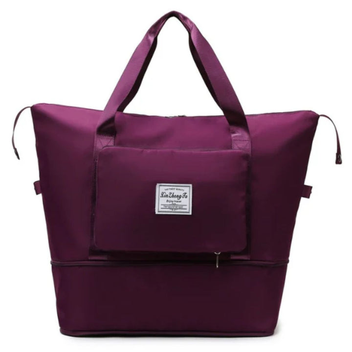 Dahlia Foldable Travel Bag-Burgundy-State of Style