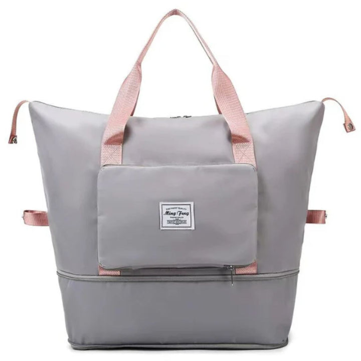 Dahlia Foldable Travel Bag-Grey-State of Style