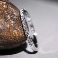 Dainty Half Eternity Ring | Crystal Band-GOLD-5-State of Style