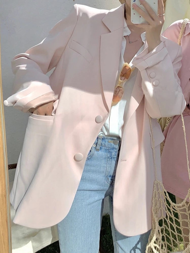 Daisy Blazer | Blazer for Women-Pink-S-State of Style