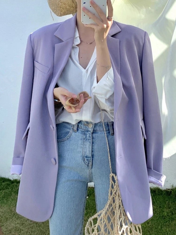 Daisy Blazer | Blazer for Women-Purpe-S-State of Style