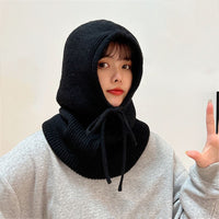 DaisysScarf | Women's Beanie & Scarf Set-Black-State of Style