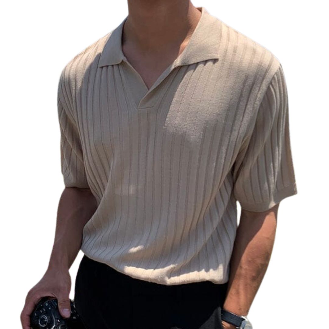 Dan Men's Shirt | Stylish & Versatile Summer Wear-Apricot-S-State of Style