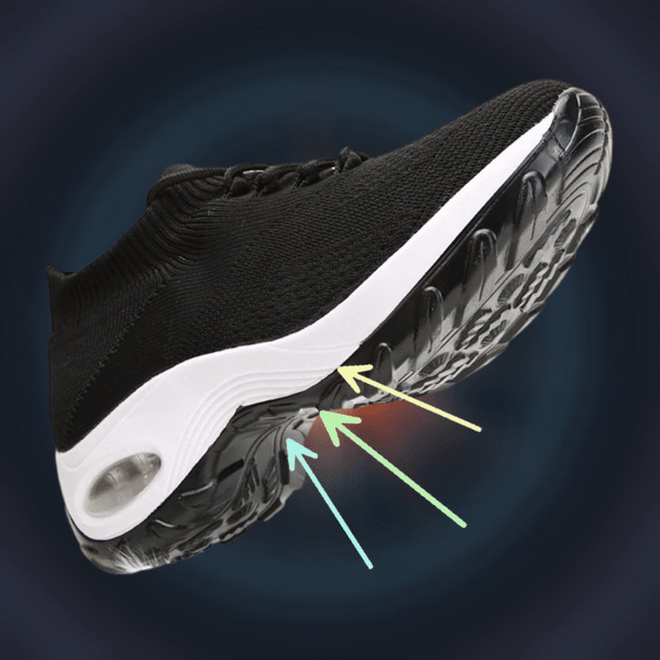 DanasShoes I Orthopedic hiking shoes for women-Black-3.5-State of Style