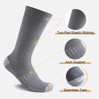 Daniel Crew Socks for Men (6 Pairs)-Black-S (6-8 AU)-State of Style