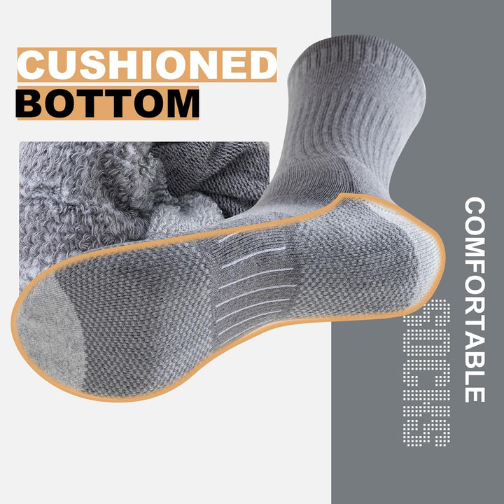 Daniel Crew Socks for Men (6 Pairs)-Black-S (6-8 AU)-State of Style