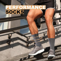 Daniel Crew Socks for Men (6 Pairs)-Black-S (6-8 AU)-State of Style