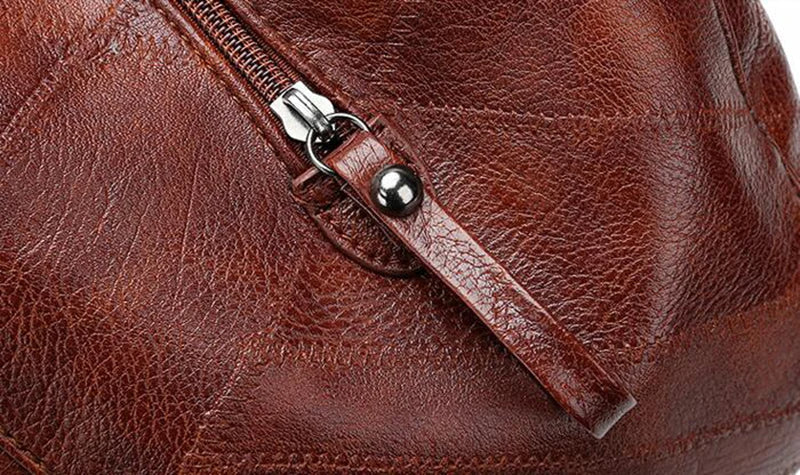 Daniela Traditional Bag – Vintage PU Leather Handbag with Shoulder Strap-Brown-State of Style