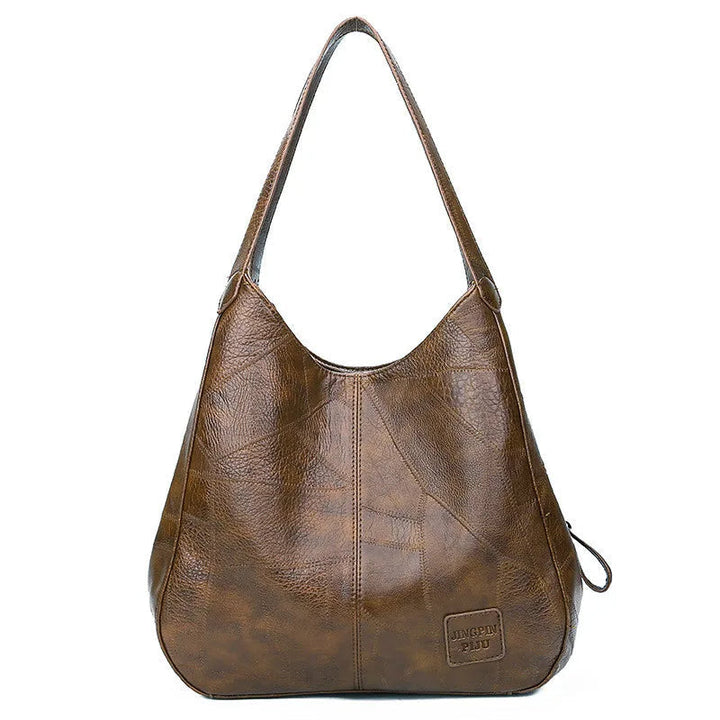 Daniela Traditional Bag – Vintage PU Leather Handbag with Shoulder Strap-Coffee-State of Style