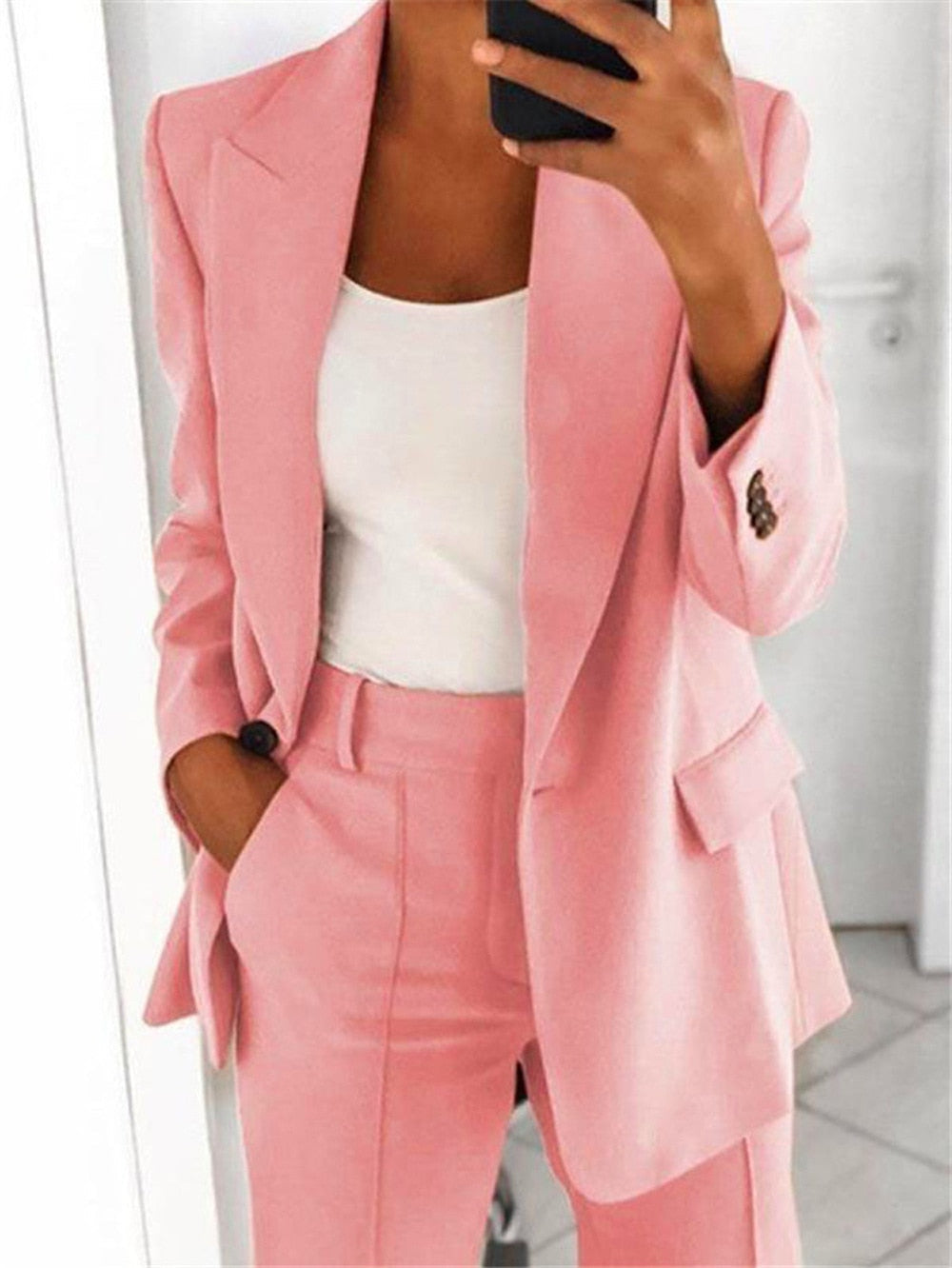 DarciasBlazer | Blazer for Women-Pink-S-State of Style