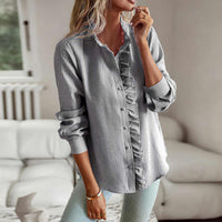 Daring and Stylish Blouse - RebelBlouse-Grey-S-State of Style