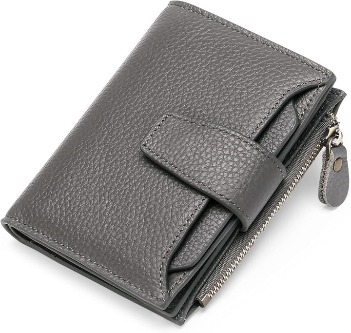 Compact Multi-Functional Leather Wallet – RFID Blocking
