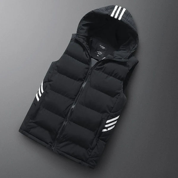 David Bodywarmer | Luxe Men's Vest-Black-M-State of Style