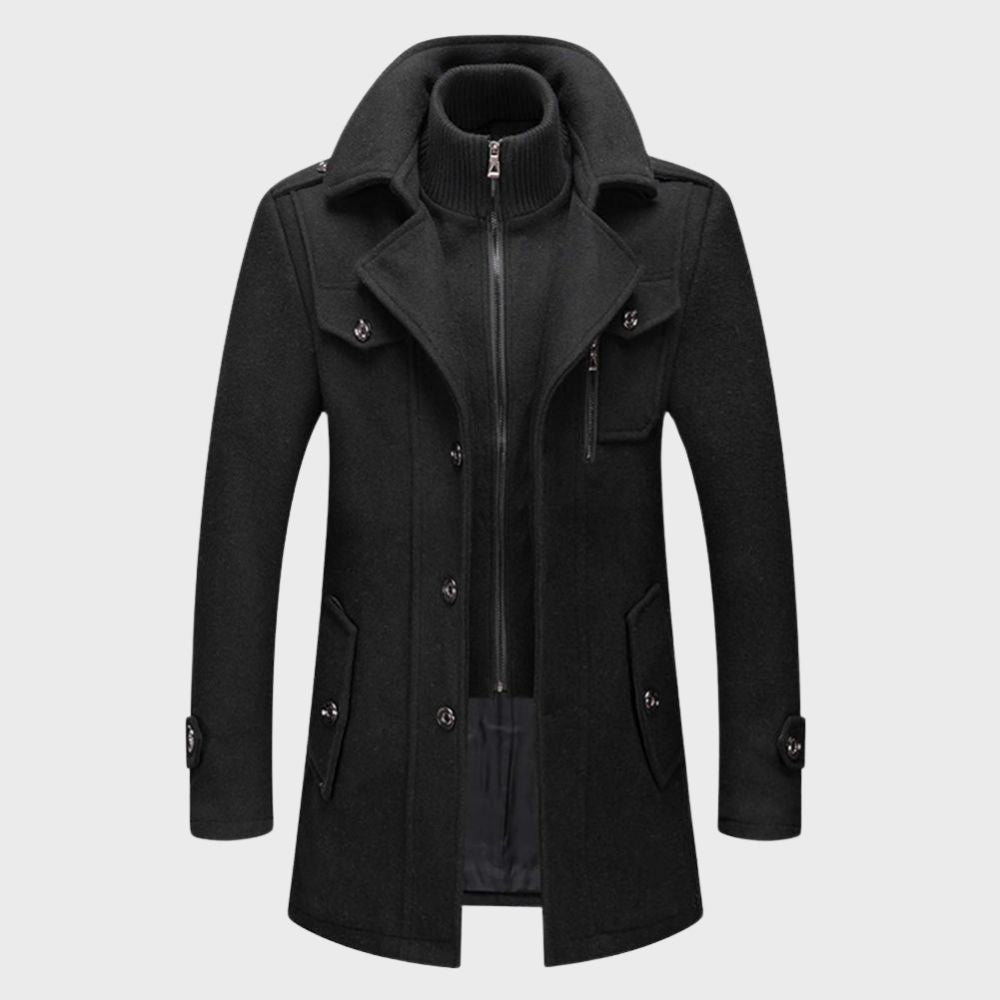 David - Casual Winter Jacket for Men-Black-M-State of Style