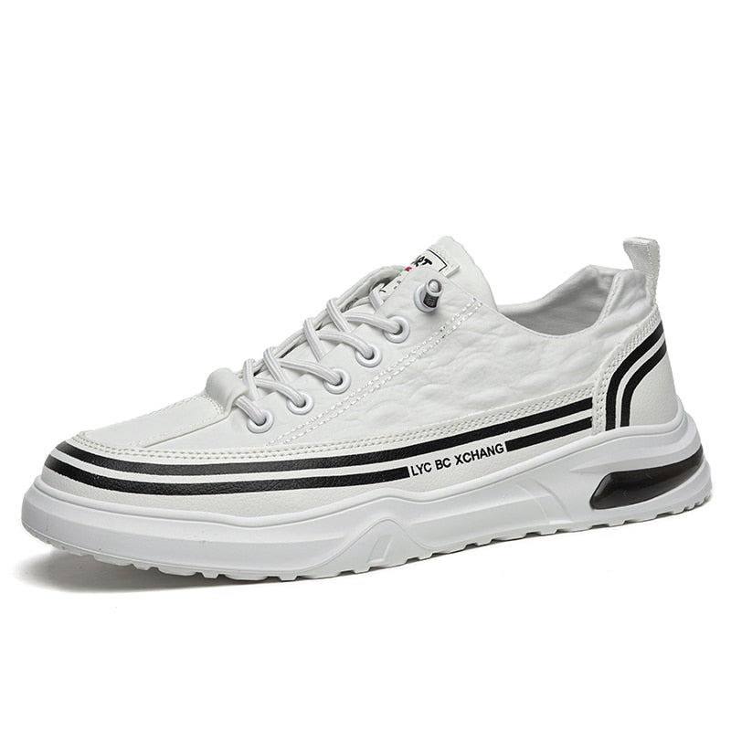 DavidSneaks | Men's Sneakers with White Sole-White-Black-6.5-State of Style