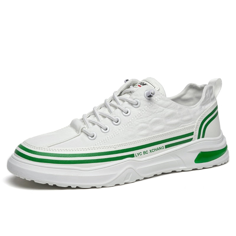 DavidSneaks | Men's Sneakers with White Sole-White-Green-6.5-State of Style
