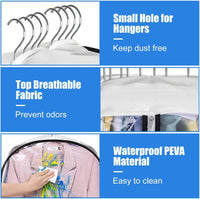 Clear Gusseted Garment Covers – 3-Pack Storage Bags with Side Zipper (Buy 1, Take 1 FREE)