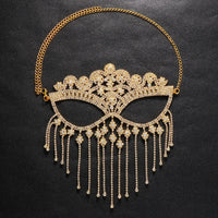 Dazzling Veil Mask | Masquerade Face Jewellery-Type A: Glow Colour-State of Style