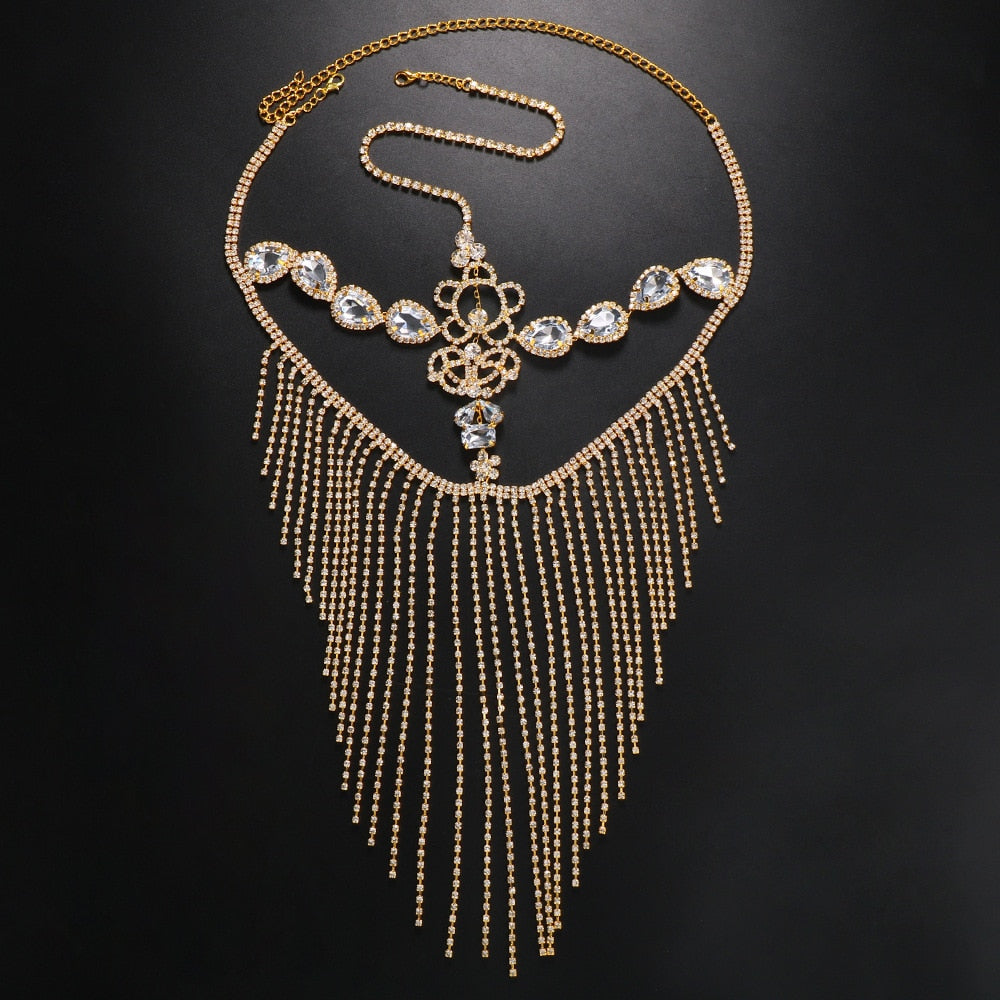 Dazzling Veil Mask | Masquerade Face Jewellery-Type A: Glow Colour-State of Style
