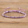 Braided Bracelet with 2.4mm Natural Stone Rollers - Seraphina