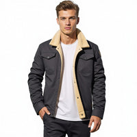 DEAVON - Timeless Bomber Jacket for Men-Black-S-State of Style