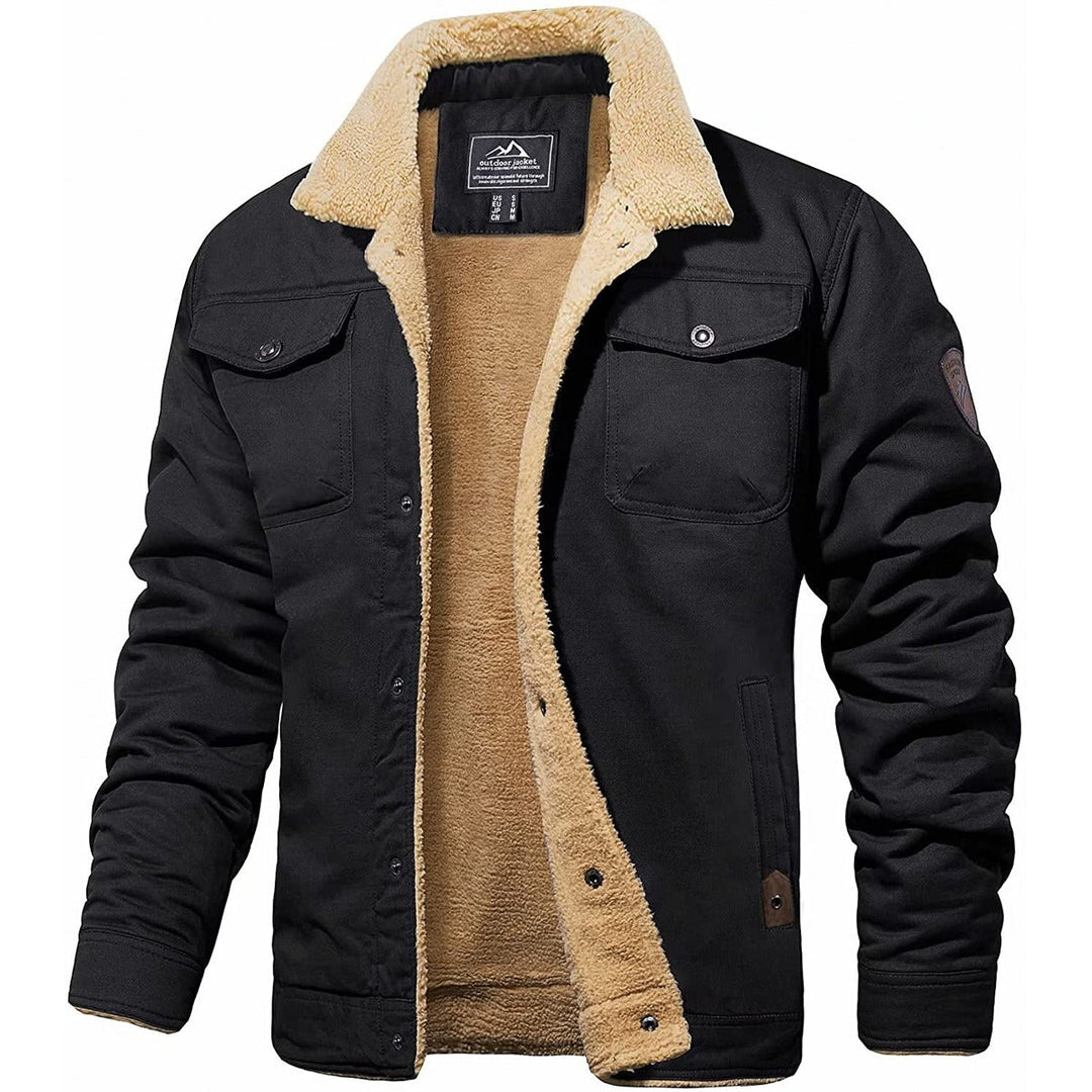 DEAVON - Timeless Bomber Jacket for Men-Black-S-State of Style