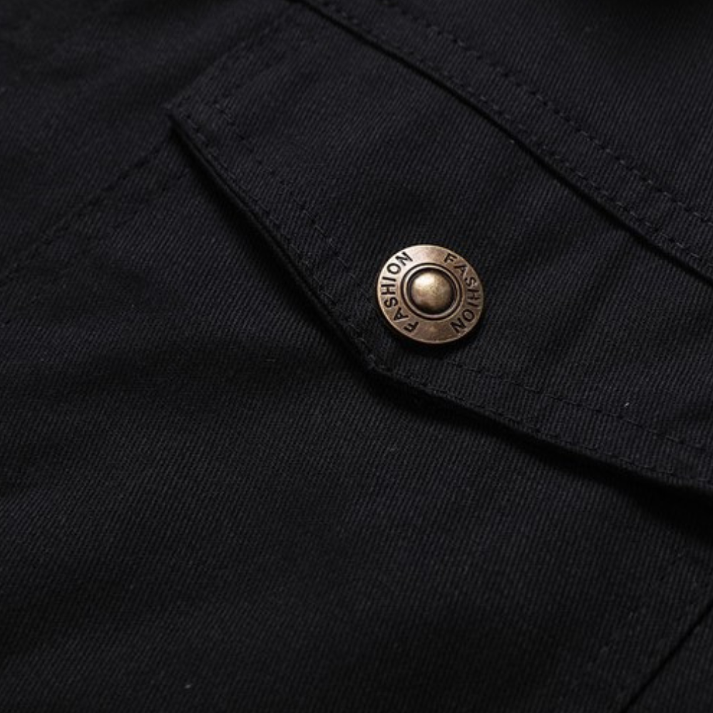 DEAVON - Timeless Bomber Jacket for Men-Black-S-State of Style