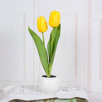 Decorative LED Tulip Table Lamp – Florima-Yellow-2-State of Style