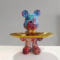 Decorative Storage Figure – Bruno Table Bear-Blue-State of Style