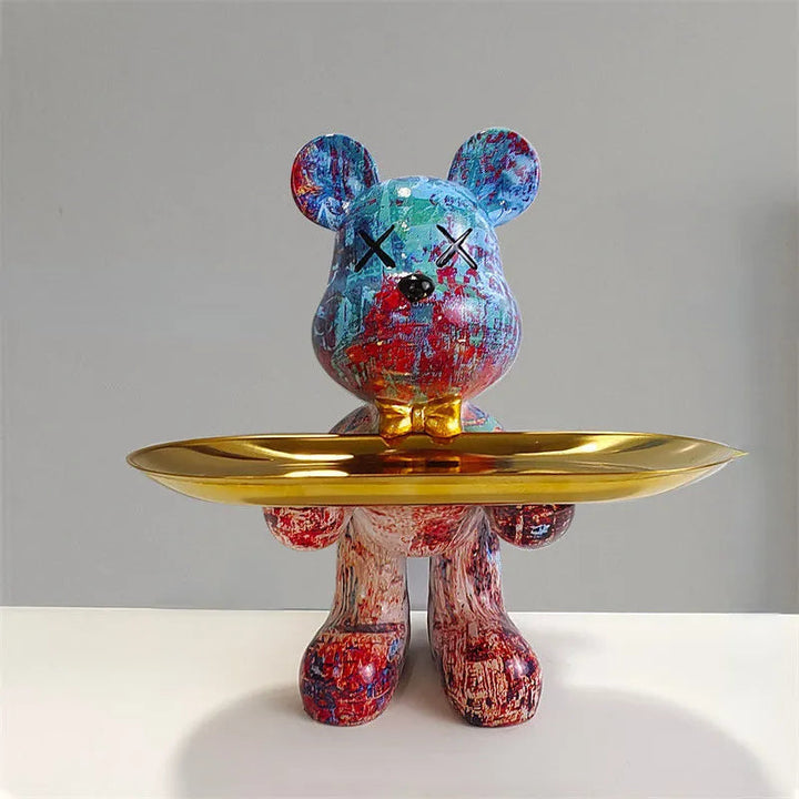 Decorative Storage Figure – Bruno Table Bear-Blue-State of Style