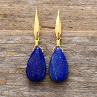 Deep Blue Lapis Earrings by the Dreamers – Selene-State of Style
