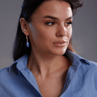Deep Blue Lapis Earrings by the Dreamers – Selene-State of Style