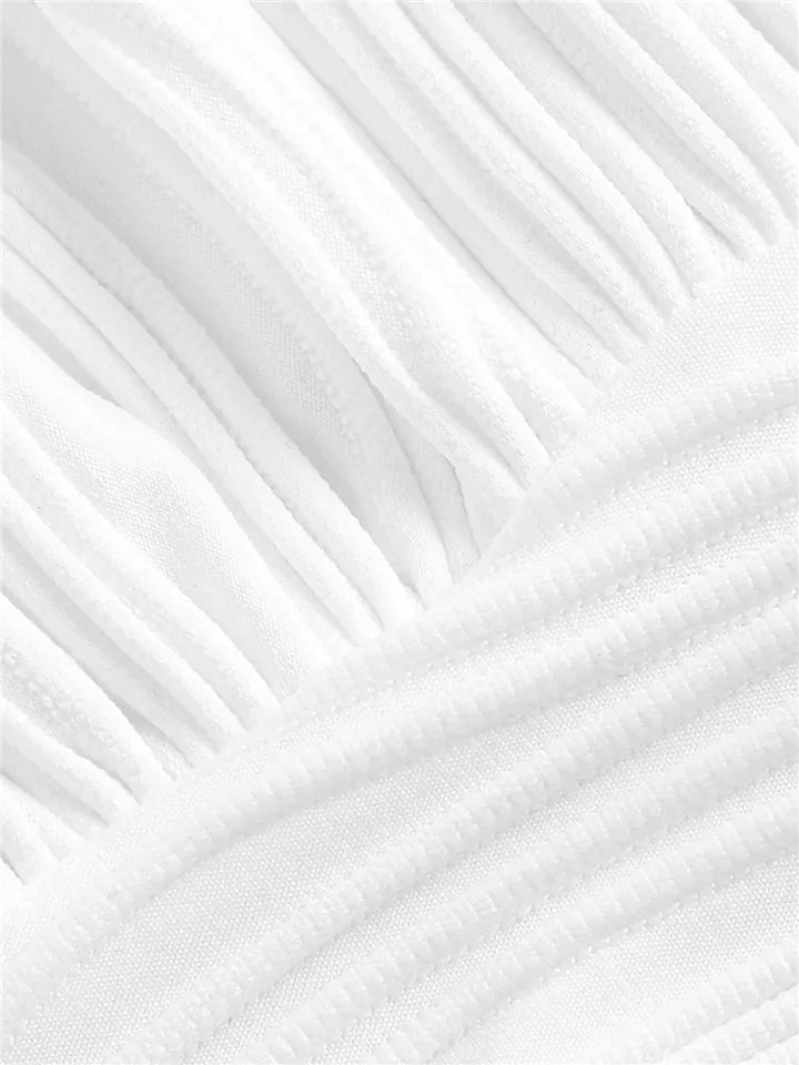 Deep-Cut Halter Top with Open Back – Liora-White-S-State of Style