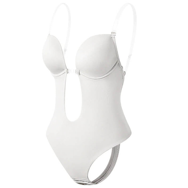 DEEP V BACKLESS BODY SHAPER-White-S-State of Style