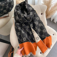 Dehlia Floral Scarf | Warm and Stylish-Blue-State of Style