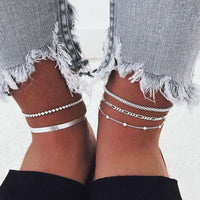 Delicate Beaded Snake Anklet | Elegant Foot Jewellery-Butterfly Gold-State of Style