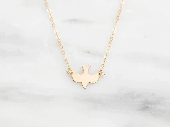 Delicate Bird Necklace-State of Style